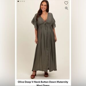 Pink blush maternity dress